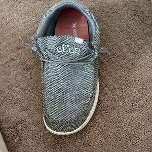 Hey Dude unisex Wally Sox  Black and gray Loafers